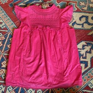 J. Crew Pink Flutter Blouse